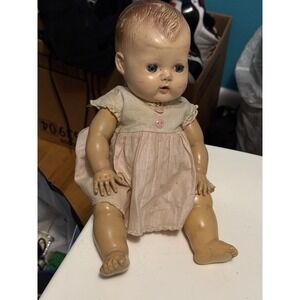 Vintage 1950s American Character Tiny Tears 13" Doll Hard Plastic And‎ Rubber